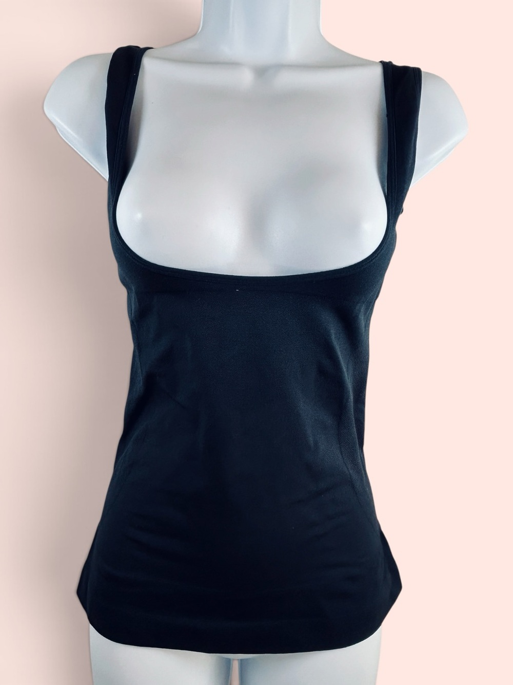 Shapermint Essentials Size M Black Open Bust Shaper Cami